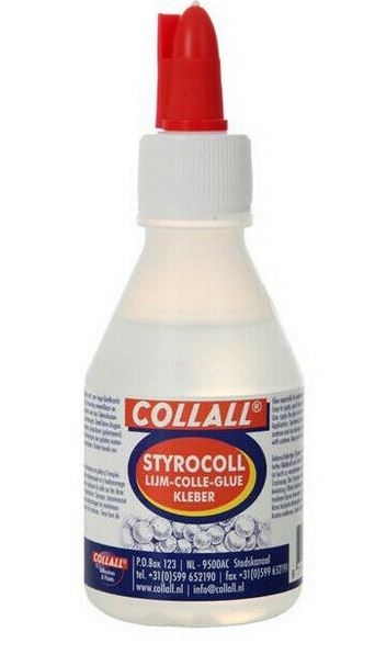 CollAll Styrocoll Polystyrene lim, klæber-lim, 100ml